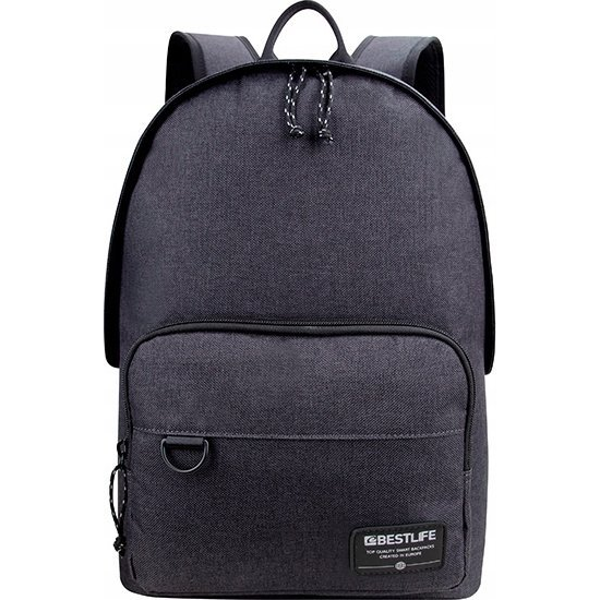 Plecak Bestlife Plecak na notebook 15,6", Devon, szary, poliester, Bestlife
