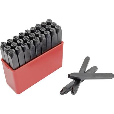 Mannesmann 243-B-3MM, betű beütő készlet, 27 részes, betűméret:3 mm (243-B-3MM)