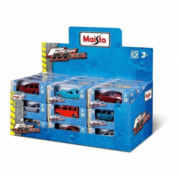 Set, Maisto, Fresh Metal, Cars Playset, For Boys, 3+ years, 36 pcs