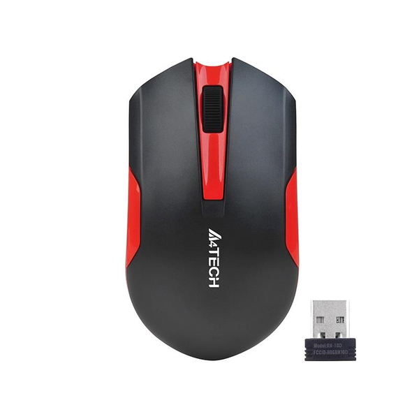 A4Tech V-TRACK G3-200N-1 Безжична мишка 1000 DPI Черно/Червено