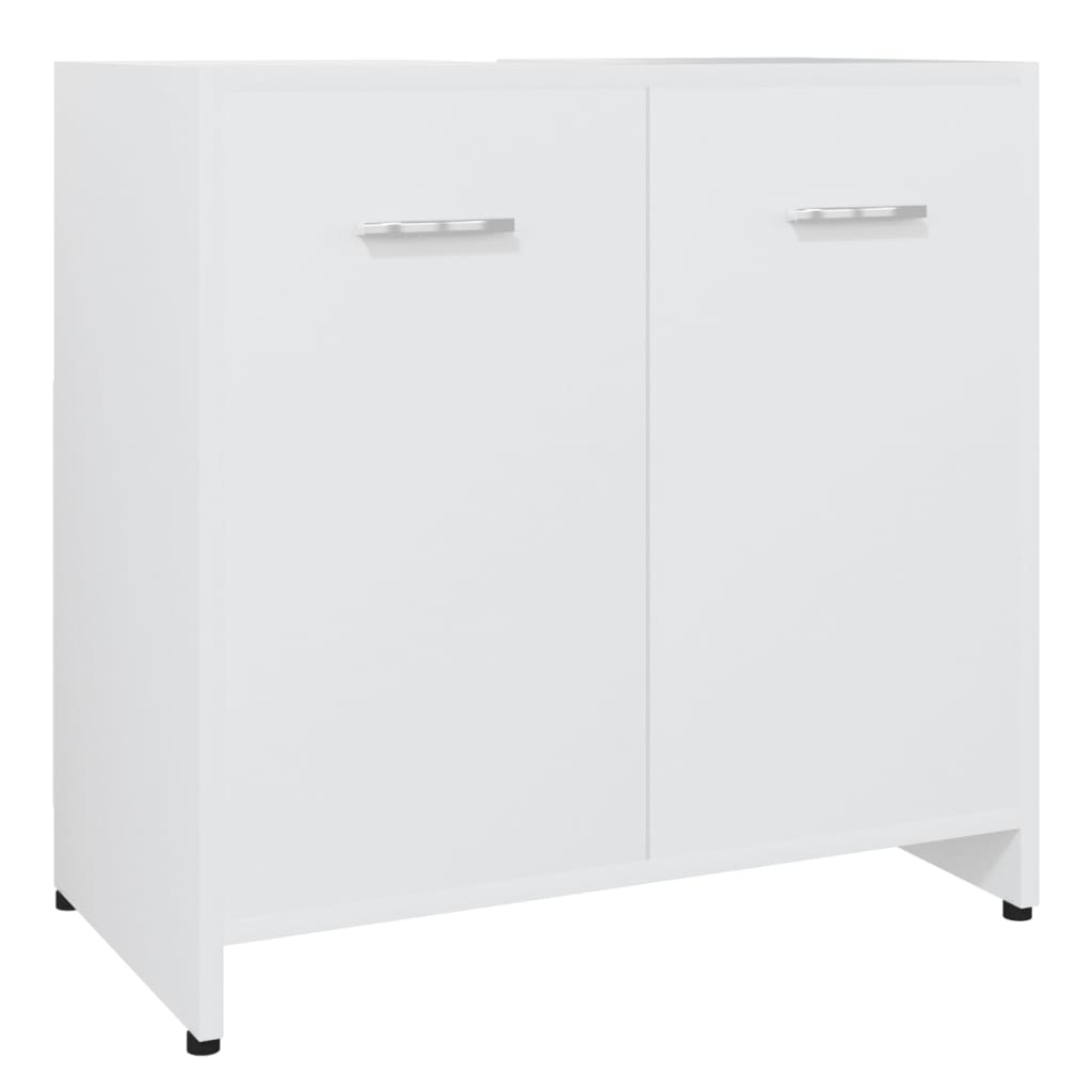 fehér forgácslap fürdőszobaszekrény 60 x 33 x 61 cm (802570)