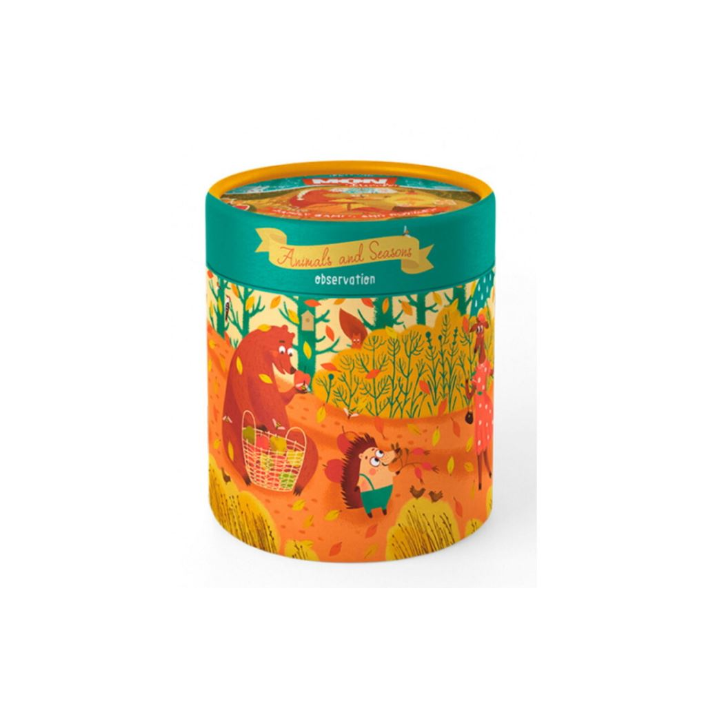 Mon - Állatok és évszakok 50db-os puzzle és társasjáték (MON200110) (MON200110)