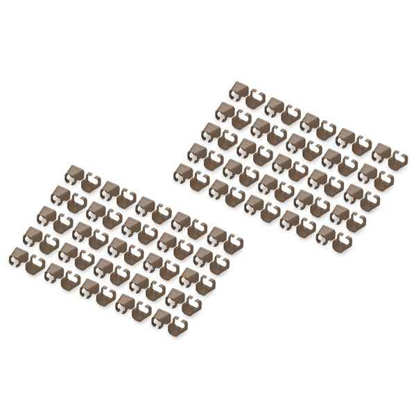 COLORCLIPS F PATCH CABLES BROWN FOR RJ45-CABLE 100 PCS
