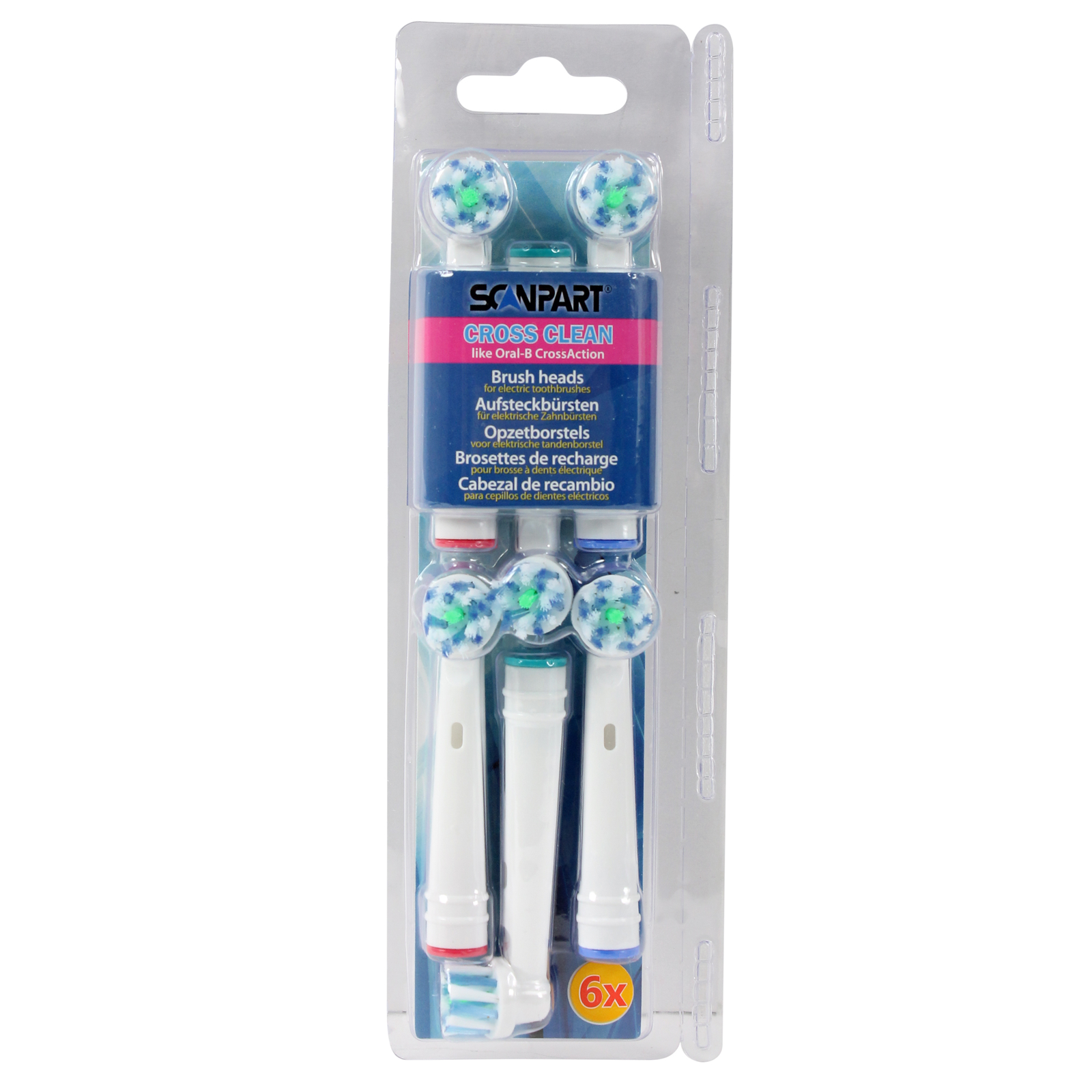 Scanpart Cross Clean Elektromos Fogkefefej (6db) (3304000020)