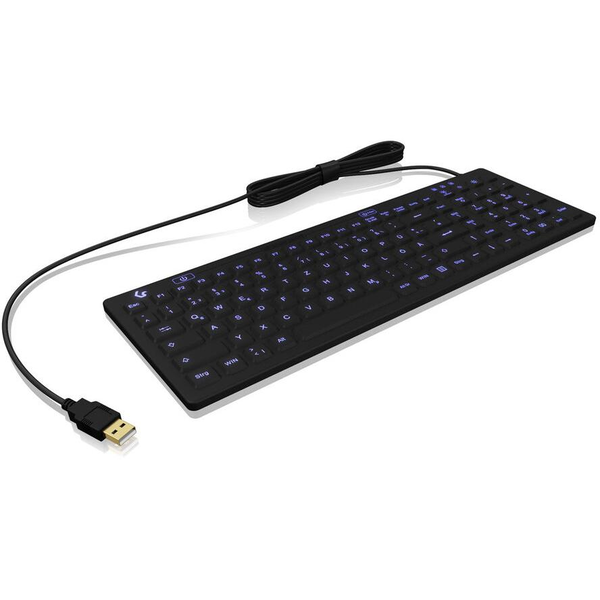 KeySonic KSK-6031INEL tastatur Industriel USB QWERTZ Tysk Sort