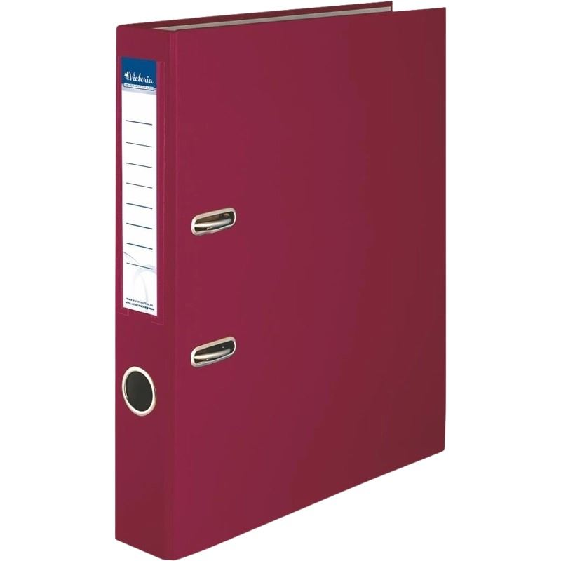 Victoria Basic iratrendező 50mm gerincvastagság, A4 bordó (IDI50BON) (IDI50BON)