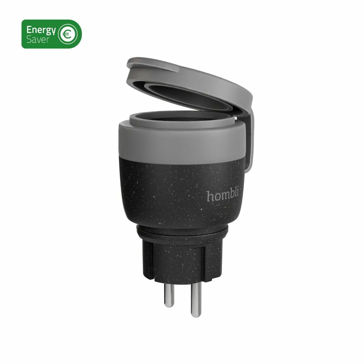 Hombli HBSO-0200 Socket V2 Okos kültéri konnektor Wifi - Fekete (HBSO-0200)