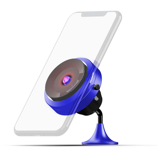 Misura MA05- Mobiltelefon tartó tapadókoronggal és vezeték nélküli QI.03 töltéssel - BLUE