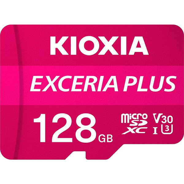 Kioxia 128GB SD micro (SDXC Class 10 UHS-I U3) Exceria Plus (LMPL1M128GG2) memória kártya adapterrel