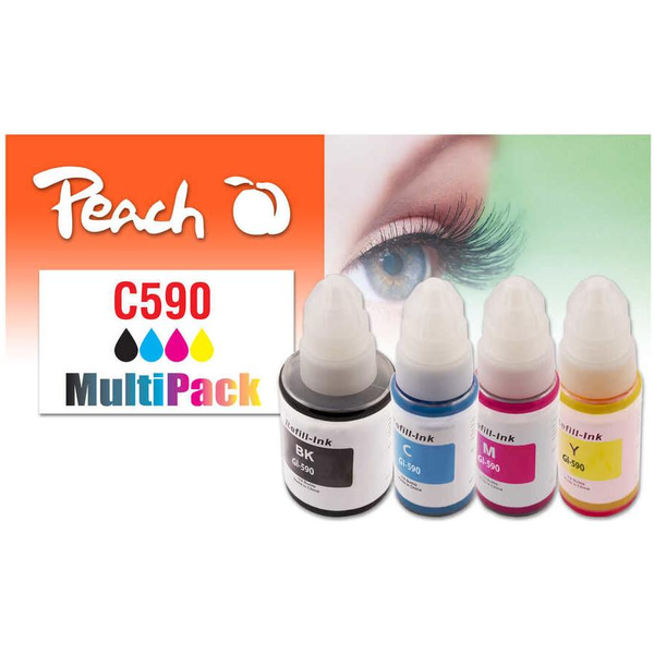 Peach PI100-440 inktcartridge 4 stuk(s) Compatibel Zwart, Cyaan, Magenta, Geel