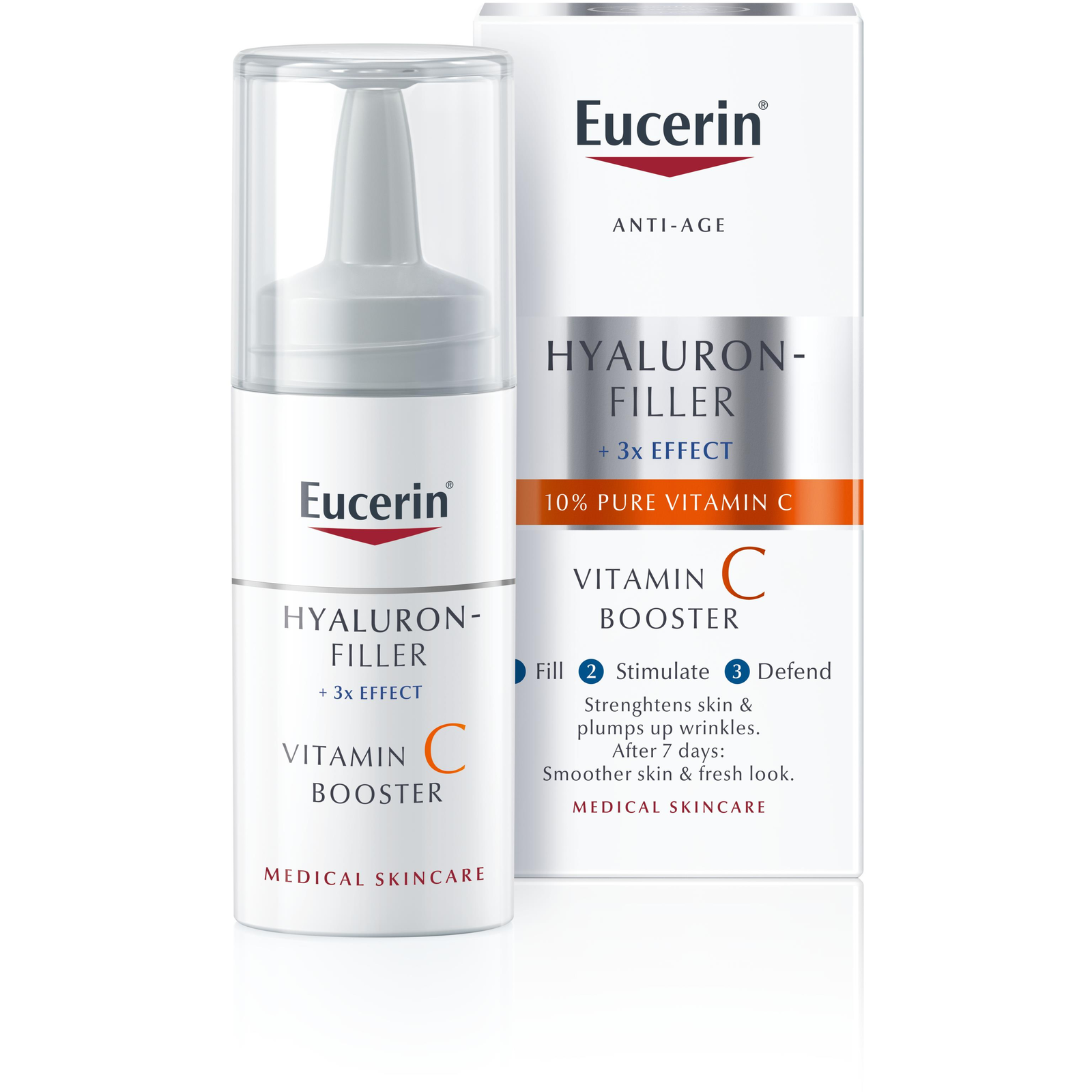 EUCERIN Hyaluron-Filler+3x effect C-vitamin Booster, 8 ml (4005800229510)