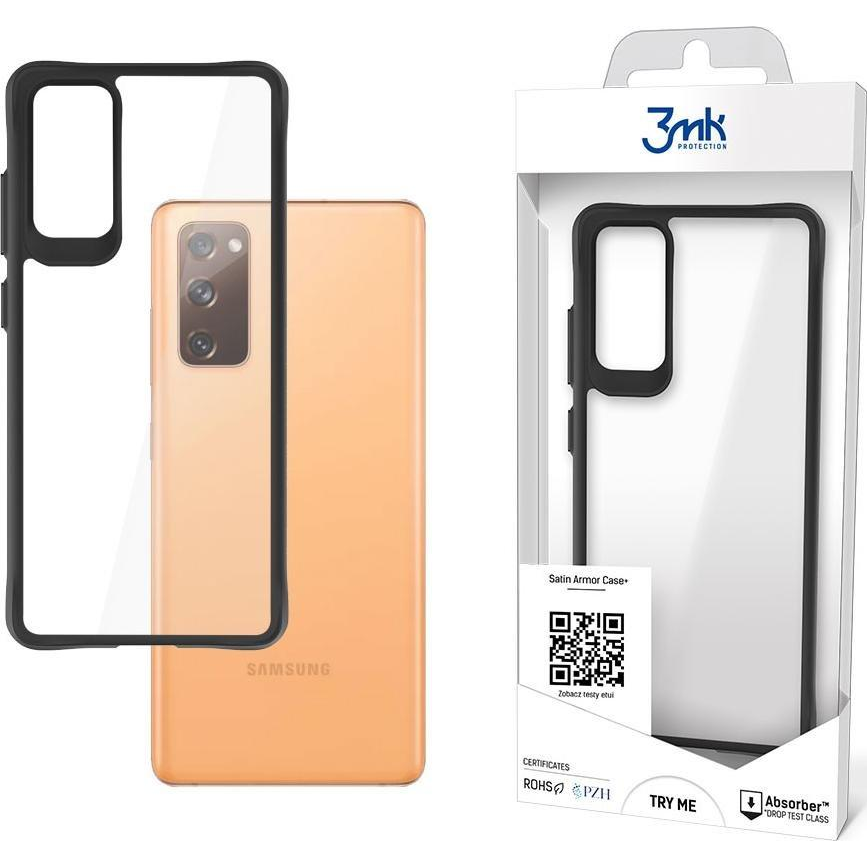 3mk Satin Armor Case+ átlátszó, TPU és PC anyagú telefontok Samsung Galaxy S20 FE 5G (3mk Satin Armor Case+(37))