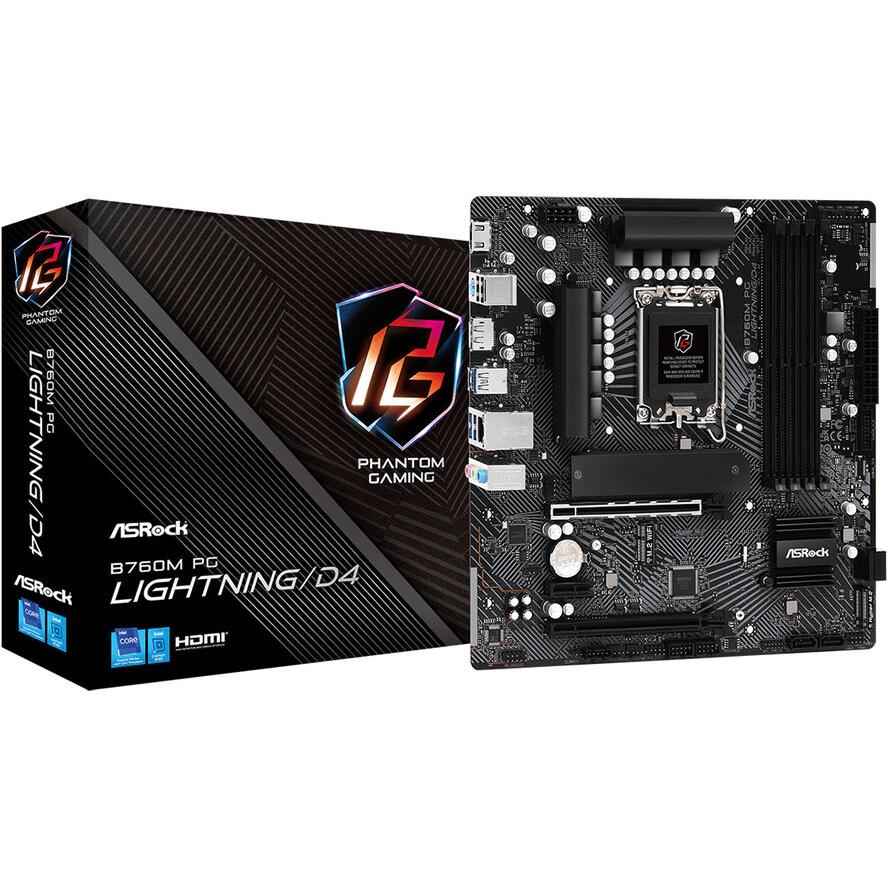 ASROCK MB B760 LGA1700 4 x DDR4 1 x HDMI 1 x DisplayPort 1 x M.2 4 x SATA3 mATX (90-MXBLY0-A0UAYZ)