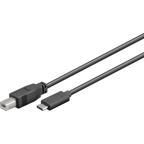 Microconnect USB3.1C2B1 cavo USB USB 2.0 1 m USB C USB B Nero