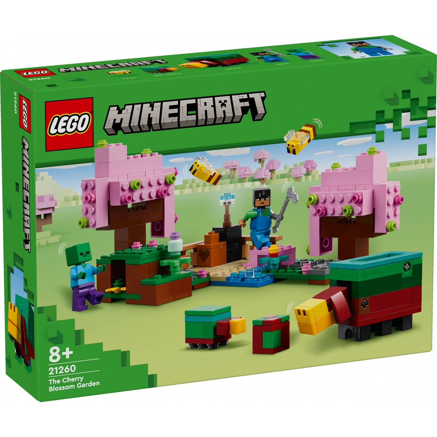 LEGO Minecraft 21260 Čerešňová záhrada Sunny Zombie 2x Včela 2x Popoluška (21260)