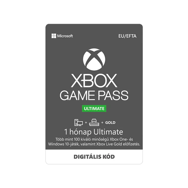 Xbox Game Pass Ultimate 1 hónapos