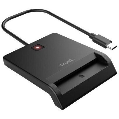 Trust 26253 smartcard læser Indendørs USB Type-C Sort
