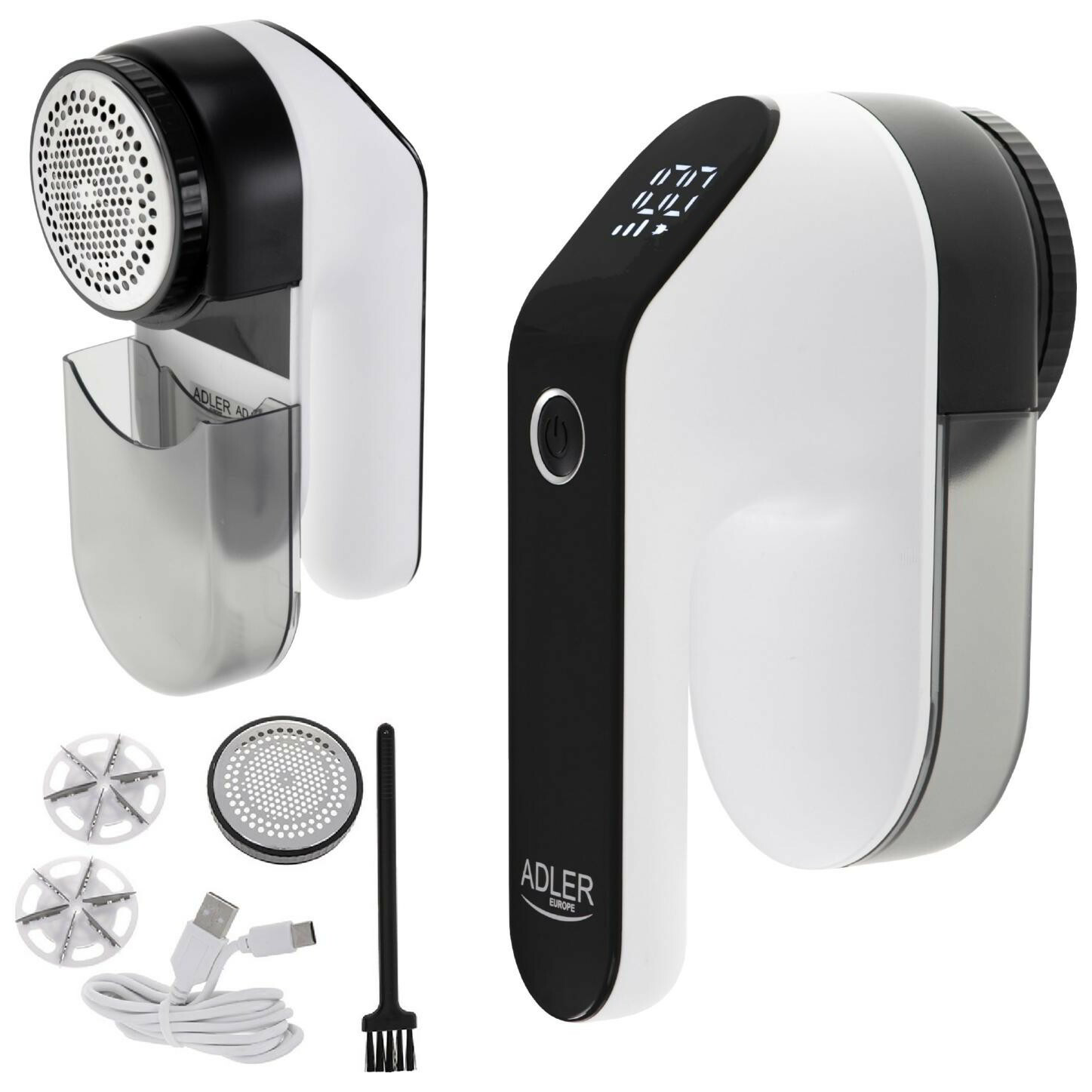 Adler AD 9618 Akkus textilborotva - Fekete (AD 9618)