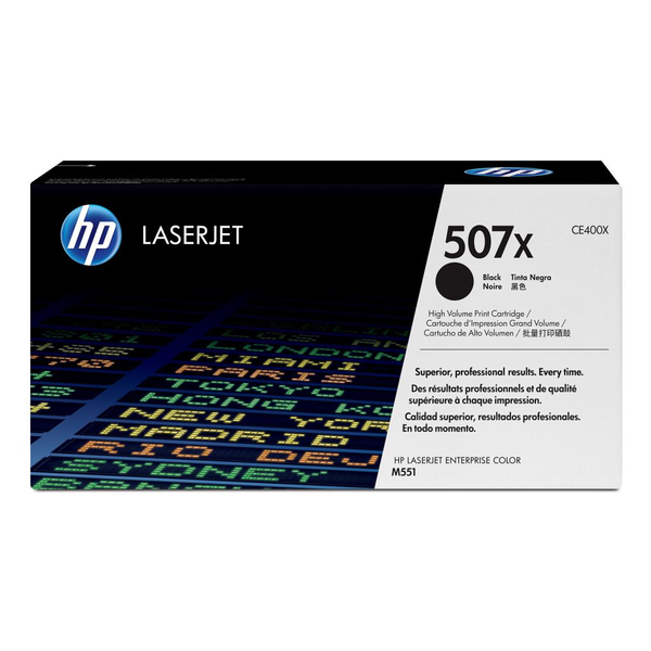 HP 507X High Yield Black Original LaserJet Toner Cartridge tonerová náplň 1 kusů