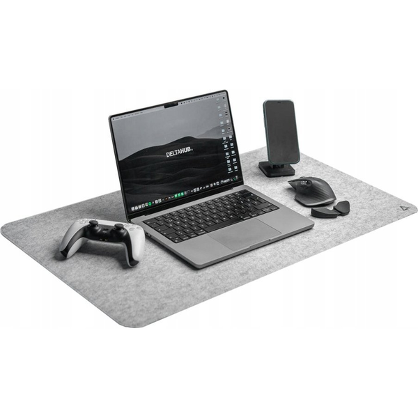 DELTAHUB Minimalistic Desk Mat L (800MM X 450MM, Šviesiai pilkas) Pelės Kilimėlis