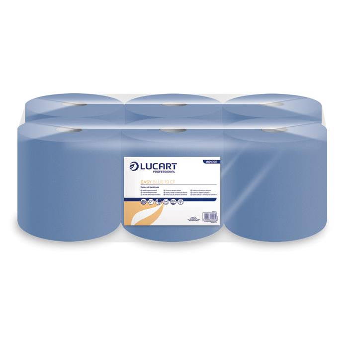 Lucart Easy Blue Tekercses Kéztörlő - Kék (6 tekercs) (CF19BLU)