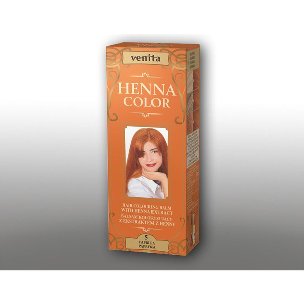 Venita Henna Color Hair Dye 75ml - Shade 5 Paprika