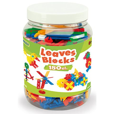 Wader Kétdimenziós építőelemek tároló edényben 180db-os szett (41920) (W41920)