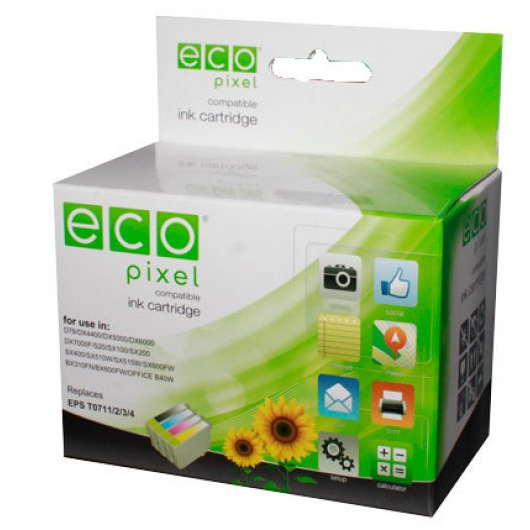 Epson Utángyártott EPSON T2614 Tintapatron Yellow ECOPIXEL BRAND (C13T26144010FU) (C13T26144010FU)