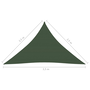 Parasolar, verde închis, 2,5x2,5x3,5 m, HDPE, 160 g/m²