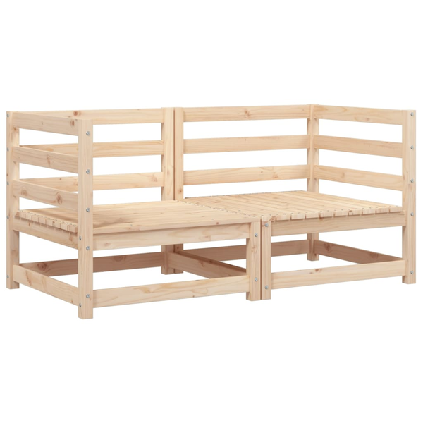 Sofás Esquineros De Jardín 2 Uds Madera Maciza Pino 70x70x67 Cm Vidaxl