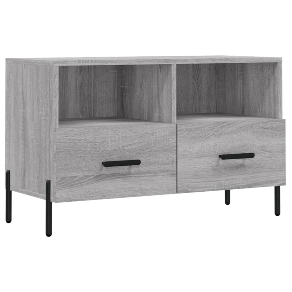 szürke sonoma színű szerelt fa TV-szekrény 80x36x50 cm (828986)