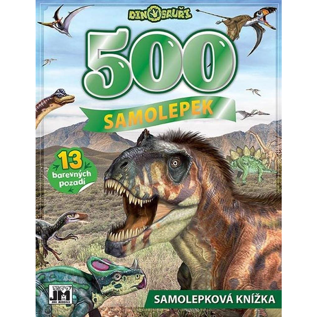 Samolepková knížka 500 Dinosauři (8595593834047)
