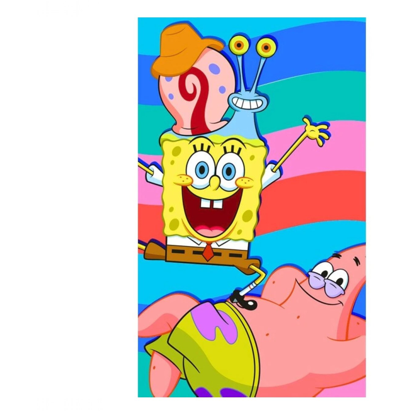 Carbotex Dětský ručník Sponge Bob s Patrickem a Garym 30 × 50 cm (040134-LICENCSP1A)