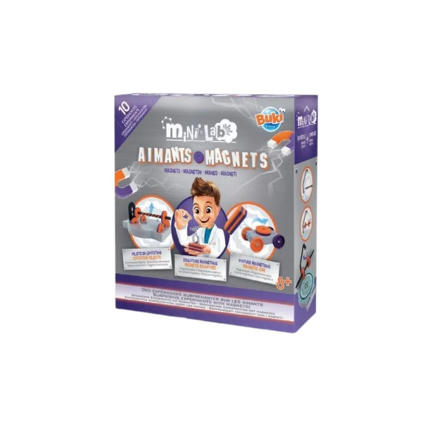 BUKI Mini Lab tudományos játék 10 kísérlettel - Mágnesesség