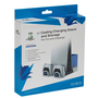 FroggieX Cooling Charging Stand & Storage PS5 hűtő + dupla töltő állvány + játék tartó fekete-fehér (FX-P5-C3-W)