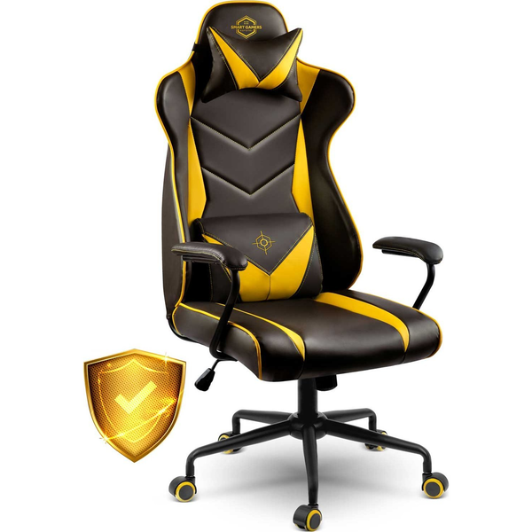 Sofotel Blitzcrank Gamer Szék Állítható Magasság Párnákkal Fekete Sárga