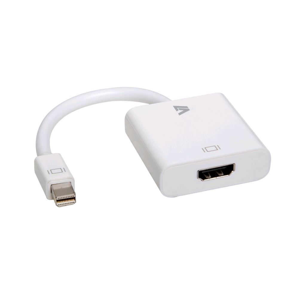 V7 adapter Mini DisplayPort apa -> HDMI anya fehér (CBL-MH1WHT-5E) (CBL-MH1WHT-5E)