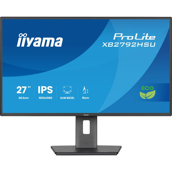 iiyama ProLite XB2792HSU-B1 Monitor PC 68,6 cm (27") 1920 x 1080 Pixel Full HD LED Nero