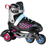 Nils Extreme NH18190A roller skates with replaceable runner, adjustable, black, size 29-33