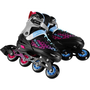 Nils Extreme NH18190A roller skates with replaceable runner, adjustable, black, size 29-33