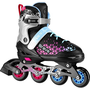 Nils Extreme NH18190A roller skates with replaceable runner, adjustable, black, size 29-33