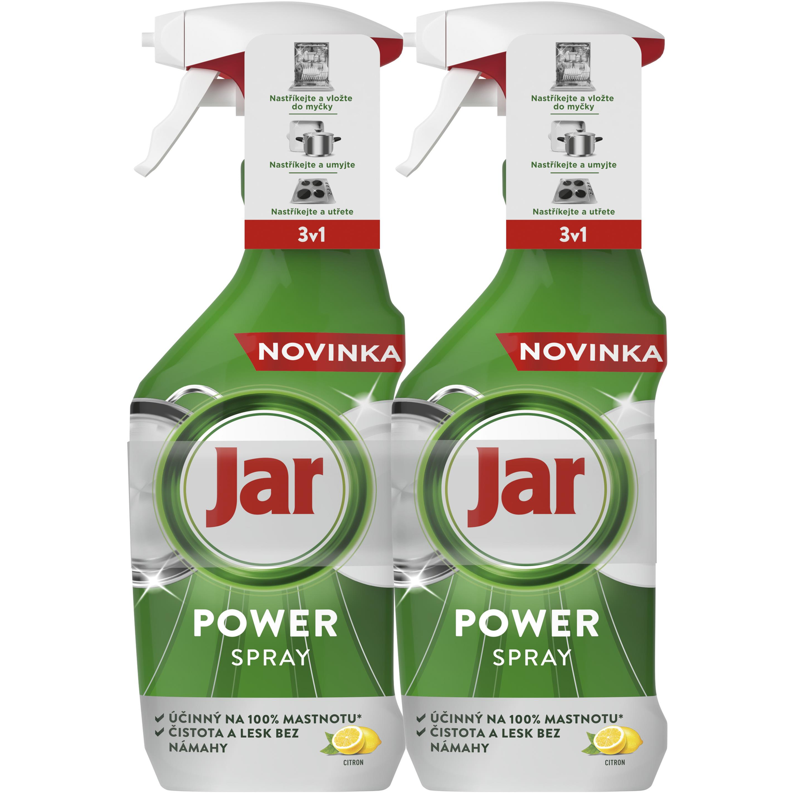 Jar Power Spray 3in1 Mosogatószer 2 x 500 ml (8700216499705)