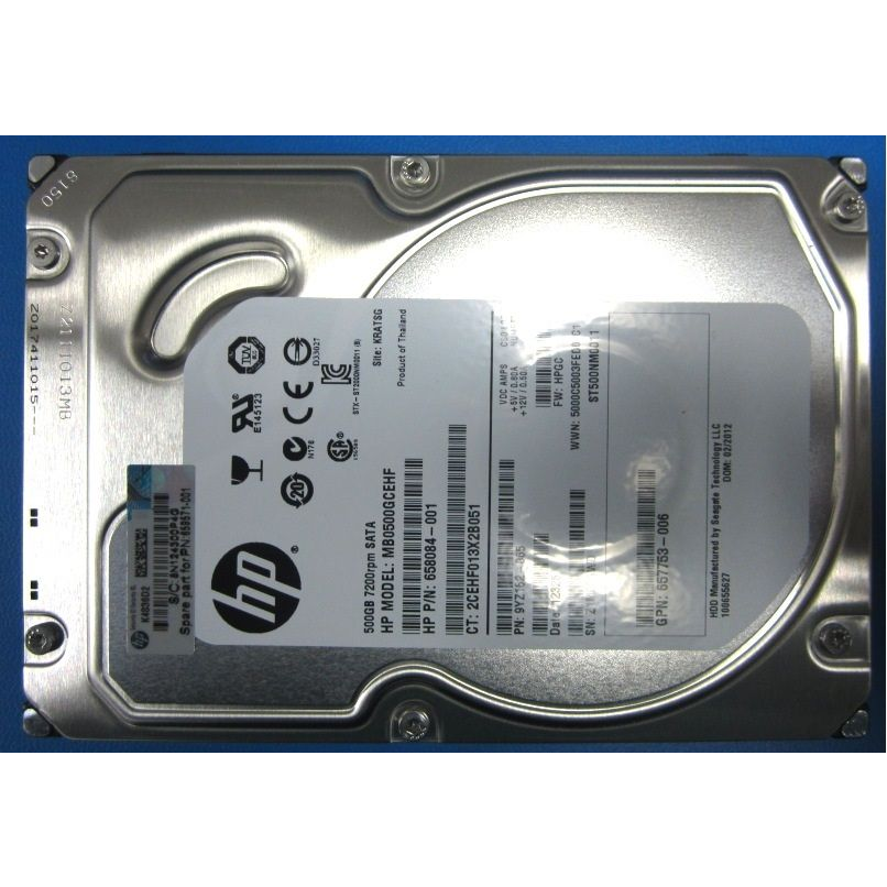 HP Enterprise Merevlemez 500GB SATA 7200RPM 3.5
