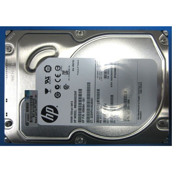 HP Enterprise Merevlemez 500GB SATA 7200RPM 3.5"