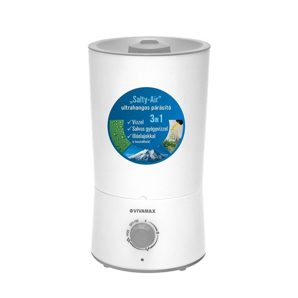 Vivamax Salty-Air Compact 3az1-ben ultrahangos párásító 20W