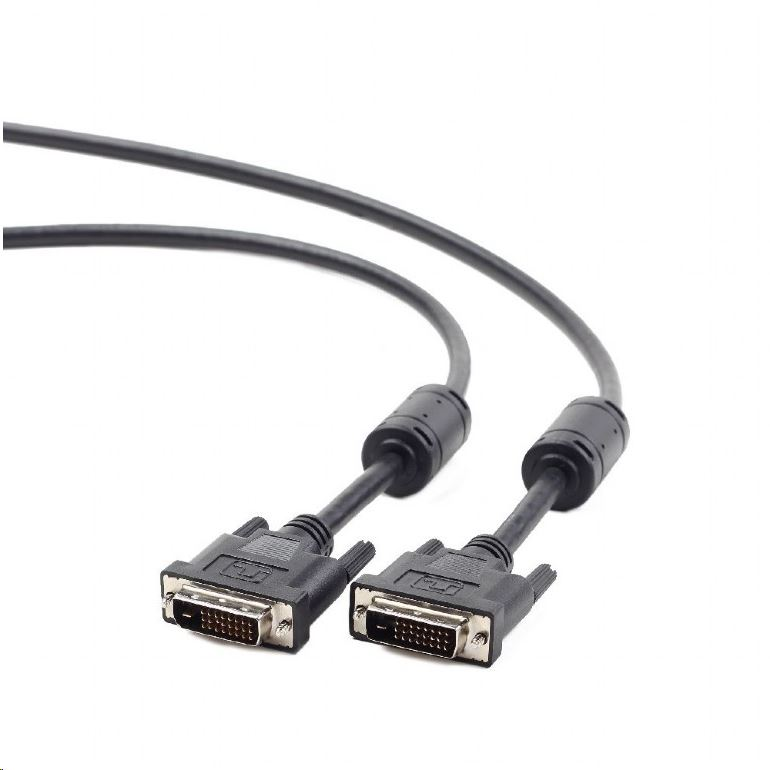 Gembird Cablexpert DVI kábel, dual link 3 m, fekete (CC-DVI2-BK-10) (CC-DVI2-BK-10)