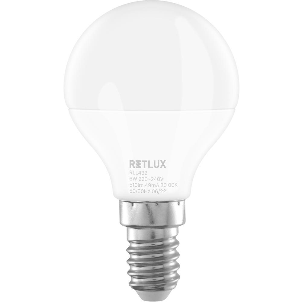 RETLUX RLL 432 G45 E14 miniG 6W WW (RLL 432)
