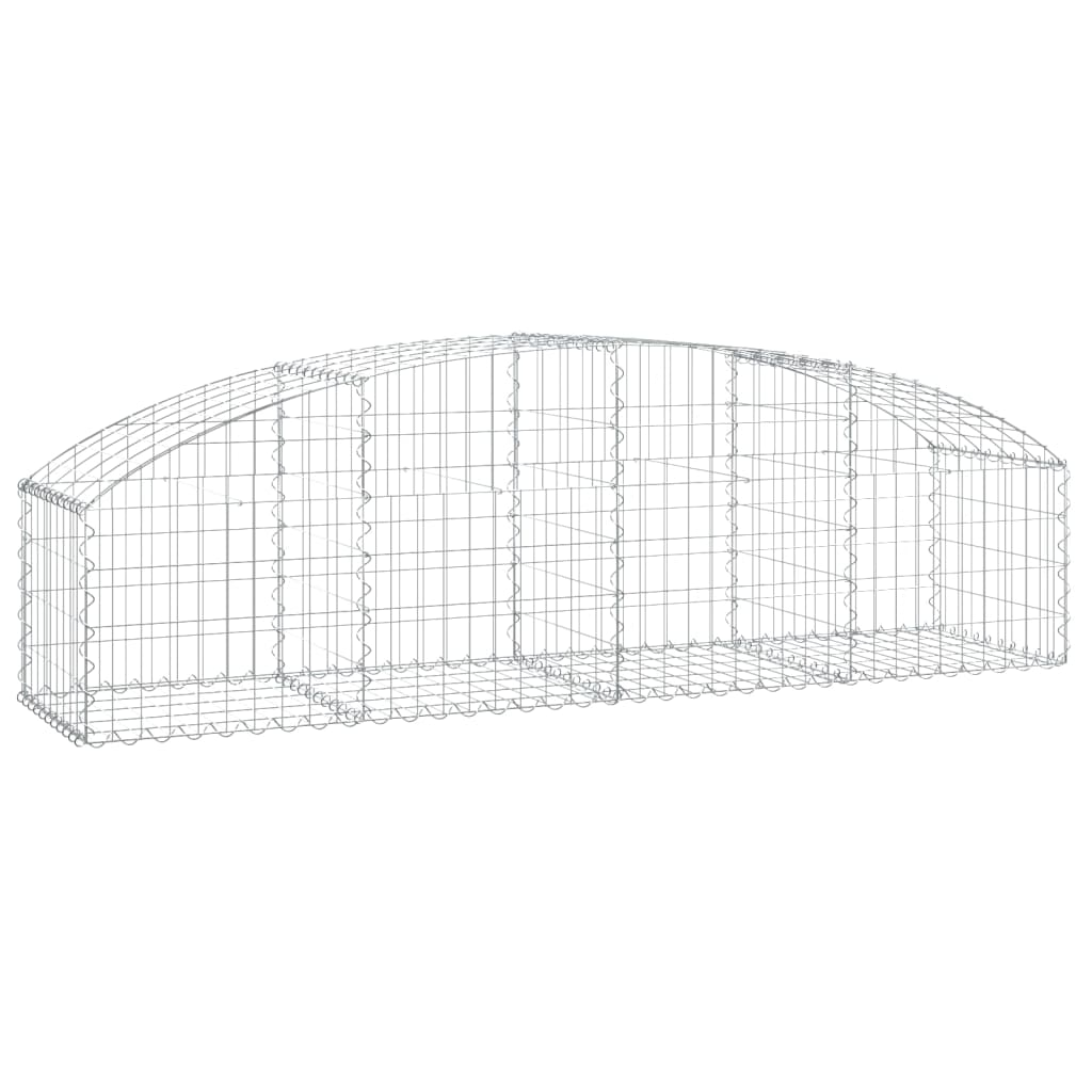 íves horganyzott vas gabion kosár 200x50x40/60 cm (153472)