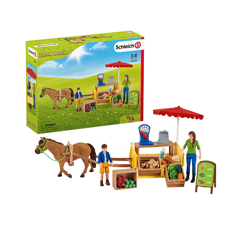 schleich Farm Life Sunny Day Mobile Farm Stand (42528)