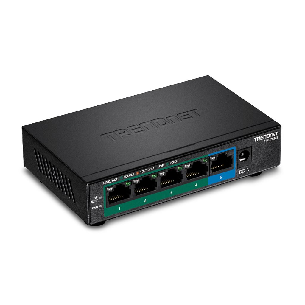 TRENDnet TPE-TG52 5 port Gigabit PoE+ Switch (TPE-TG52)